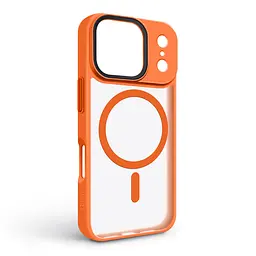 Чехол для Apple iPhone 17 Pro, Uniq MagCase, оранжевый, противоударный, панель-накладка с MagSafe, ударопрочный TPU+PC, с магнитом MagSafe, поддержка полноценной беспроводной зарядки, ArmorStandart (ARM86622) - мініатюра 2