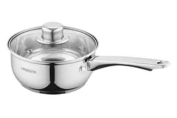 Ківш Ardesto зі скляною кришкою Gemini Gourmet Aosta 1.2л нержавіюча сталь kuh0014708 - мініатюра 2