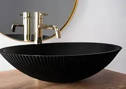 Умивальник Rea Della 37,5x51,5 black matt (REA-U0274), Матова - мініатюра 4