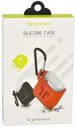 Сумка для навушників TOTU CRG01 Protective Case для Airpods Red - мініатюра 2