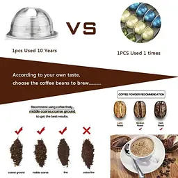 Капсула з нержавіючої сталі для кавоварки Nespresso VertuoLine GCA01, Vertuoline Plus, Delonghi, Icafilas - мініатюра 8