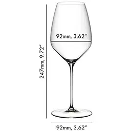 Келих для білого вина Riedel Veloce Riesling 570 мл набір 2 шт. прозорий (6330/15) - мініатюра 4