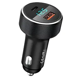 Автомобільний зарядний пристрій Remax RCC-215 Salo (2xUSB, 4.5A) Black (6972174159294)