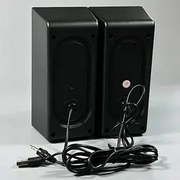 Настільні колонки Jedel S-570 з LED підсвічуванням 2x3W та bluetooth адаптером чорний - мініатюра 4