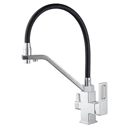 Змішувач для кухні на дві води Koer KB-72009-01 KR5006 Хром