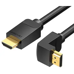 Кабель мультимедійний HDMI M to HDMI M 3.0m 90° corner black Vention (AAQBI)