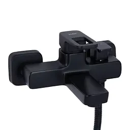 Змішувач для ванни Lidz Wawel 006 (з душовим гарнітуром) (k35) LDWAW006BLA45393 Black - мініатюра 3