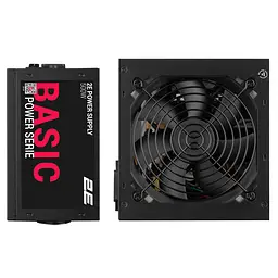 2E Блок живлення Basic Power (500W), 80%, 120мм, 1xMB 24pin(20+4), 1xCPU 8pin(4+4), 3xMolex, 4xSATA, 2xPCIe 8pin(6+2) - мініатюра 2