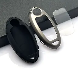 Чохол для автоключів Nissan із брелоком, темний хром оригінал (YT0001) - мініатюра 2