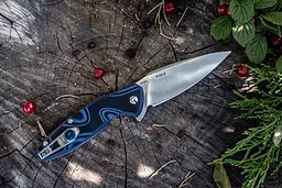 Ніж складаний туристичний Ruike Fang P105-K, (9.2 см) 14C28N/G10 сірий - мініатюра 8