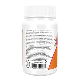 Вітамін D-3 Now Foods Vitamin D-3 10,000 IU 30 softgels - мініатюра 2