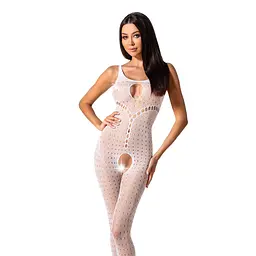 Бодістокінг з доступом до інтимних місць Passion BS078 white - мініатюра 1