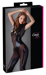 Комбінезон Cottelli Party Jumpsuit Wet Look, XL (чорний) - мініатюра 8