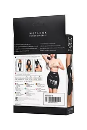 Спідниця Glossy Wetlook Leanne XL (чорний) - мініатюра 6