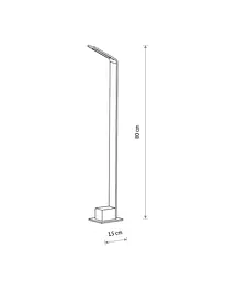 Світильник вуличний стовпчик Nowodvorski 11540 Slim LED 1x7W 3000K 450Lm IP54 чорний - мініатюра 8