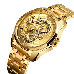 Наручний годинник Skmei 9193 Gold Gold, 9193GDGD (18394) - мініатюра 2
