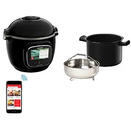 Мультиварка-скороварка Tefal Cook4me Touch 1600 Вт чорна (CY912830) - мініатюра 4