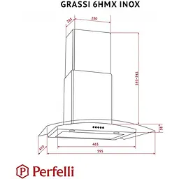 Витяжка Perfelli Grassi 6HMX Inox - мініатюра 10