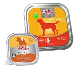 Вологий корм для собак Morando MigliorCane Unico 100% індичка 300 г х 12 шт.