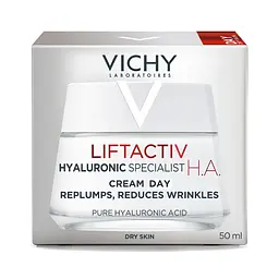Розгладжуючий крем для обличчя Vichy Liftactiv H. A. з гіалуроновою кислотою для корекції зморшок для сухої шкіри 50 мл - мініатюра 2