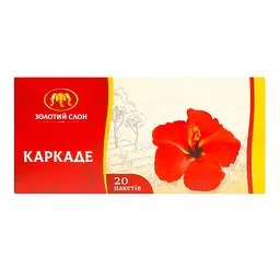 Чай Золотий Слон Каркаде, 20 пакетів (919786) - мініатюра 2