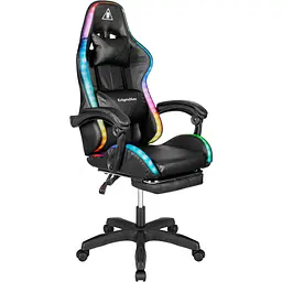 Крісло геймерське Kruger&Matz GX-150 з підставкою для ніг з підсвічуванням RGB - мініатюра 2