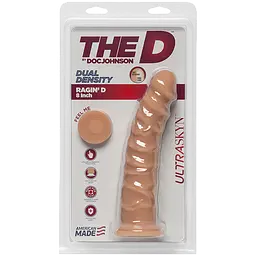 Фалоімітатор Doc Johnson The D Ragin D 8 Inch Without Balls ULTRASKYN - мініатюра 3