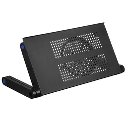 Столик-трансформер для ноутбука Laptop table T6 підставка для ноутбука з охолодженням — 1 вентилятор (ST) - мініатюра 3