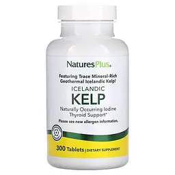 Йод NaturesPlus Icelandic Kelp 300 таблеток