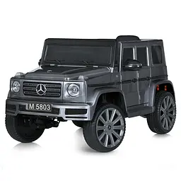 Джип M 5803EBLRS-11 радіок.2.4G 1 акум.12V9A, 4мот.35W, MP3, USB, EVA, шкір.сид., муз., світло, фарб.сірий