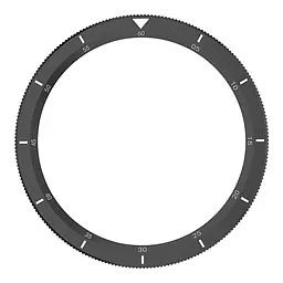 Безель металевий Sikai для смартгодинника Xiaomi Watch S3/S4 Black-white + захисне скло - мініатюра 3