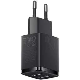 Зарядний пристрій Baseus Compact Charger 2U Black (CCXJ010201) - мініатюра 4