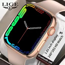 Смарт-годинник Lige BW0445 з силіконовим ремінцем Pink (17795) - мініатюра 2