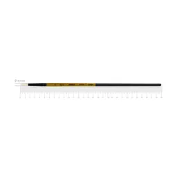 Пензель щетина кругла AMBER 2306R №2 довга ручка ROSA (4823098533269)