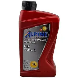 Олива моторна синтетична Alpine 5W-30 RSi Acea A3/B4-12 API SL/CF (!!!MB 229.5) 1 л (29724)