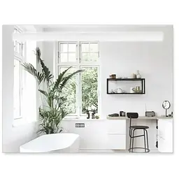 Дзеркало Mixxus Strong MR05-100x60 (годинник, LED-підсвічування, антизапотівання) (MI6009)