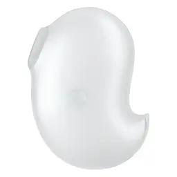 Вакуумний стимулятор клітора з вібрацією Satisfyer Cutie Ghost білий - мініатюра 3