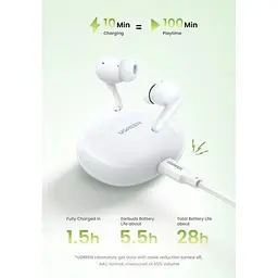 Бездротові навушники Ugreen HiTune P3 WS207 TWS стерео гарнітура біла - мініатюра 4