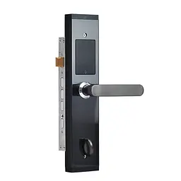 Замок біометричний автономний Trinix TRL-5104BTF Silver Left з Bluetooth, зчитувачем відбитків пальців і карт Mifare (65-00044) - мініатюра 3