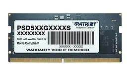 Модуль пам'яті SO-DIMM 16GB/5600 DDR5 Patriot Signature Line (PSD516G560081S)
