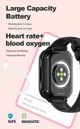 Смарт-годинник-телефон дитячі Wonlex KT33 з камерою WI-FI GPS SIM-карта силіконовий ремінець Blue (17776) - мініатюра 10