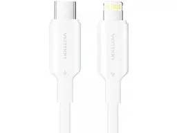 Кабель Lightning Vention USB2.0 Type-C Male to Lightning Male 3A 1м White (LAKWF) - мініатюра 2