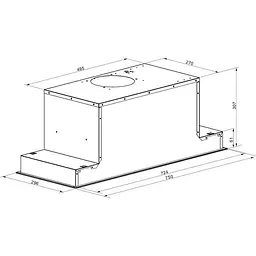 Витяжка вбудована Gunter&Hauer ATALA 1075 GL Inverter [157415] - мініатюра 8