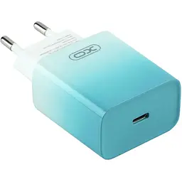 Комплект зарядного пристрою XO CE18 1Type-C PD/QC 30W Type-C to Type-C Blue - мініатюра 3