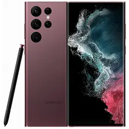 Смартфон Samsung Galaxy S22 Ultra 12/256GB Burgundy (S908B/DS) [NFC, 2 SIM/1 SIM + eSIM]
