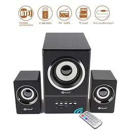 Компьютерные колонки 2.1 Kisonli U2700BT, Bluetooth, AUX, 5W+2x3W - мініатюра 2