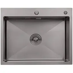 Кухонна мийка Kroner KRP Schwarze - 6350HM PVD (3.0/1.0 мм) (CV031453)