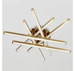 Золота стельова LED-люстра Artlight W165/6GD 85 Вт, 3 режими світла, 73×71 см, від 16-25 м² - мініатюра 3