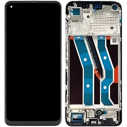 Дисплей Realme 10 4G чорний, Amoled, оригінал PRC, з рамкою