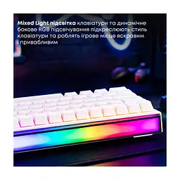 Клавіатура Ajazz NK68 Red Switch USB UA White (NK68-R-W) - мініатюра 10